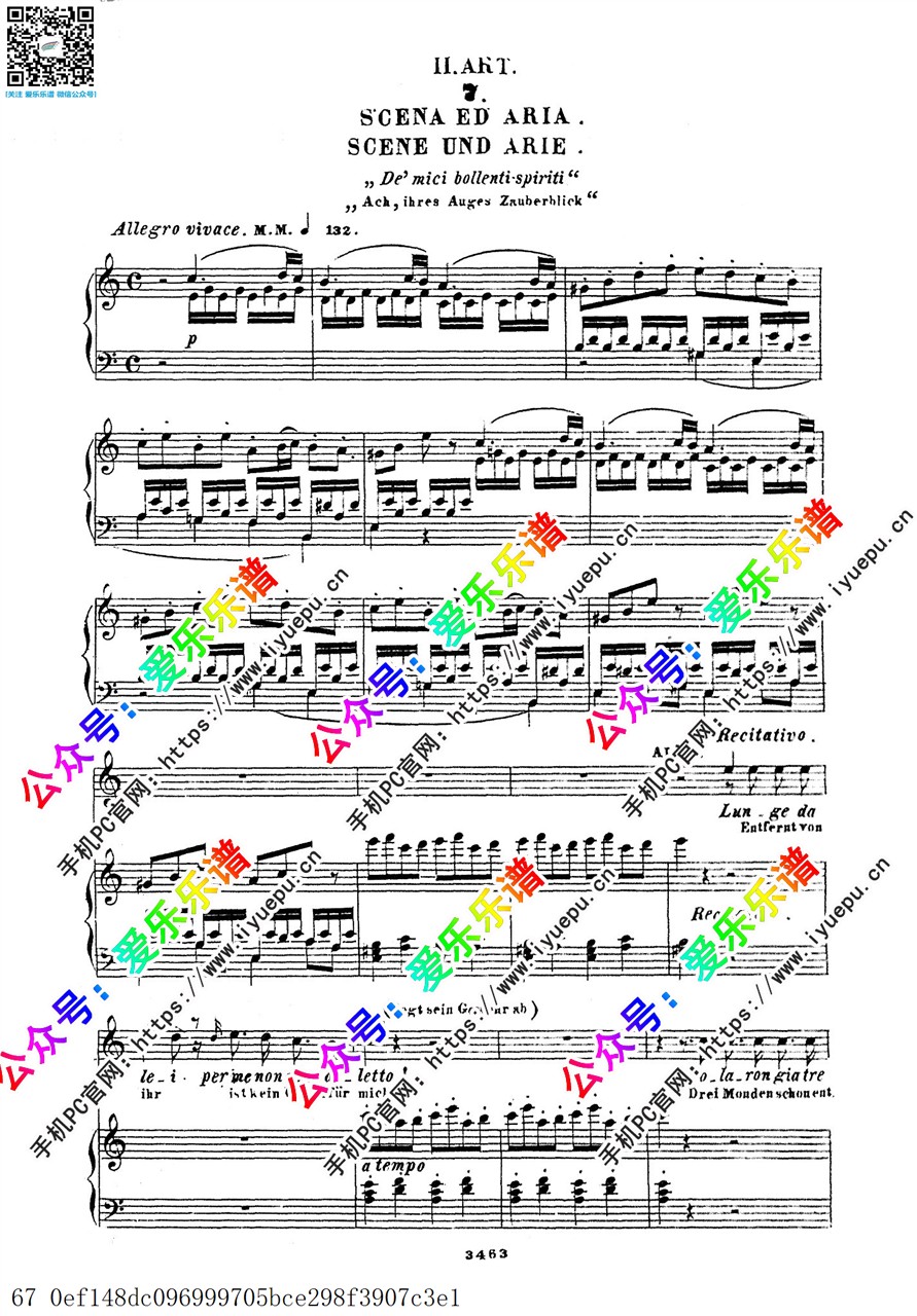 Verdi威尔第 茶花女 La travilata 钢琴伴奏正谱 声乐谱Peter Act II No7-12 乐谱曲谱总谱分谱伴奏音乐在线预览试听下载