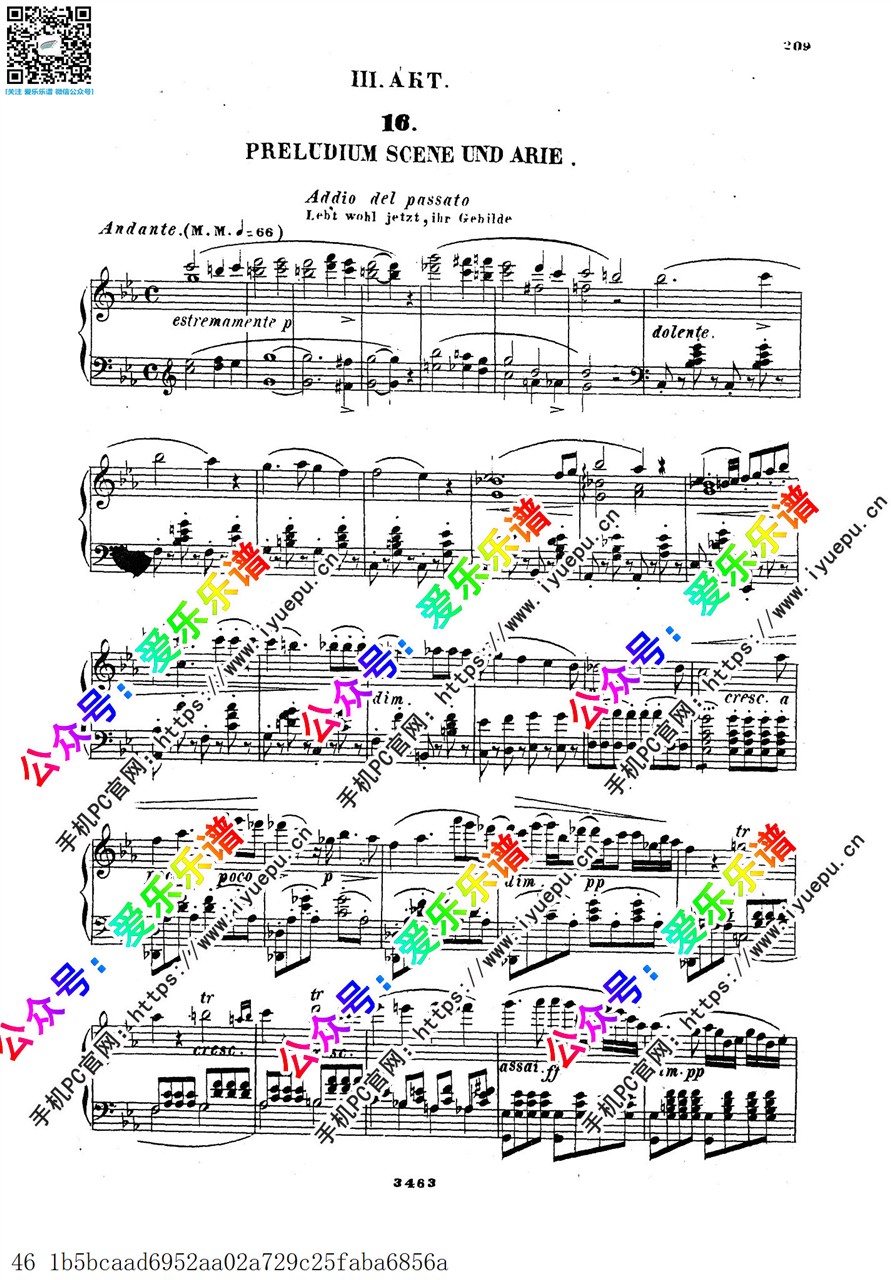 Verdi威尔第 茶花女 La travilata 钢琴伴奏正谱 声乐谱Peter ActIII 乐谱曲谱总谱分谱伴奏音乐在线预览试听下载