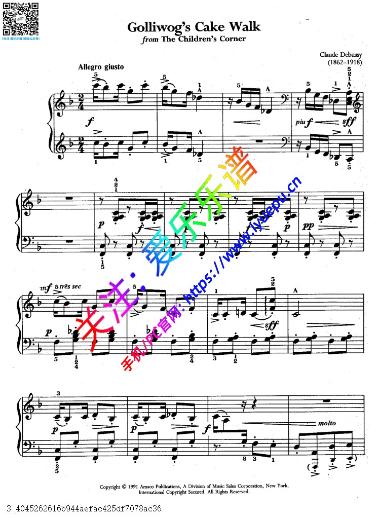 Debussy德彪西 Golliwogg