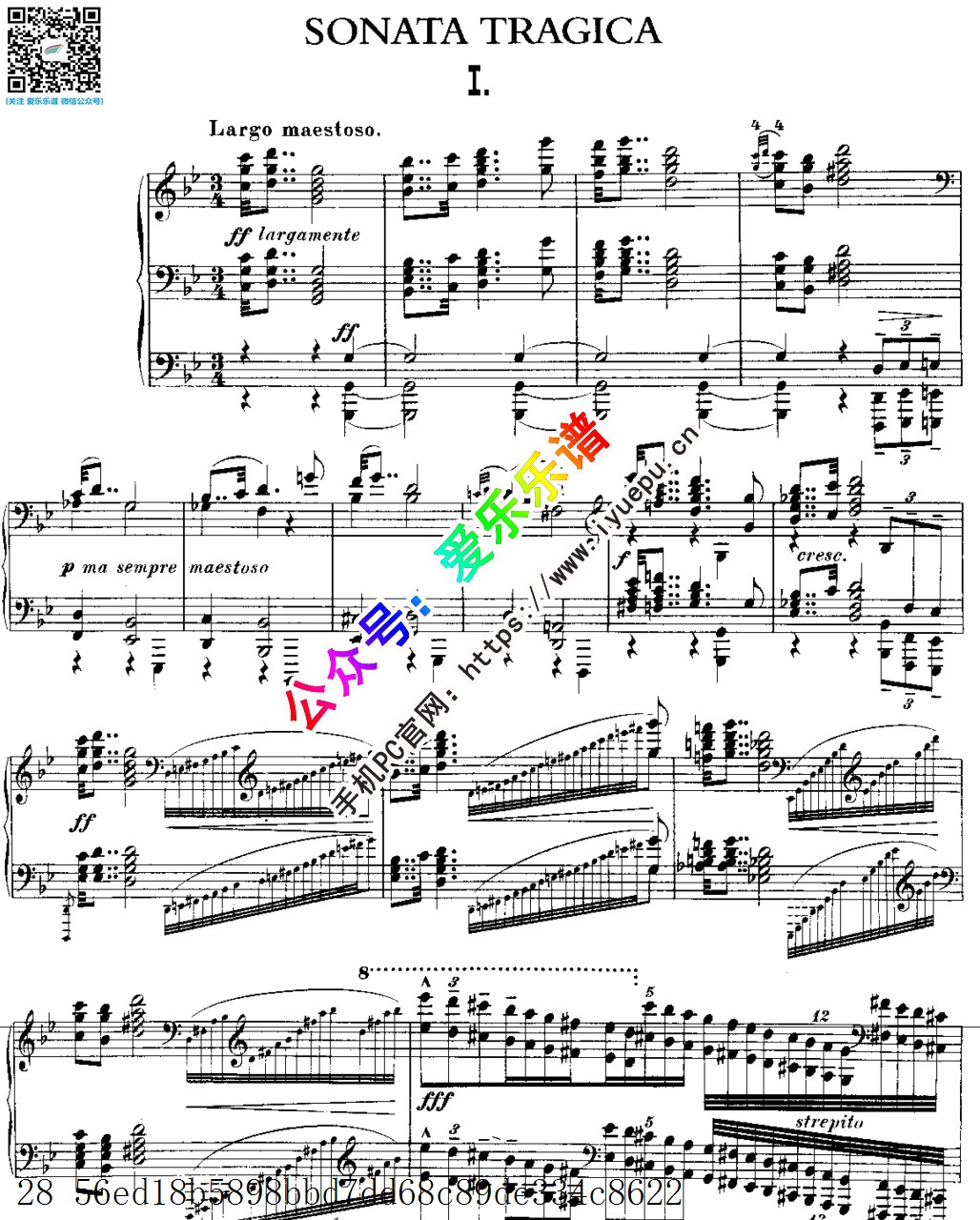 MacDowell, Edward 爱德华-麦克道威尔 Piano Sonata No.1 Op.45 钢琴奏鸣曲 钢琴谱 四首全 BH原版V1 乐谱曲谱总谱分谱伴奏音乐在线预览试听下载