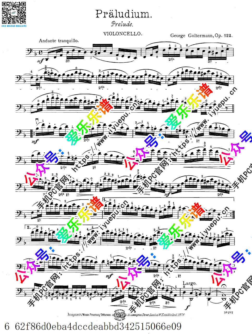 Goltermann Modern Suite Op122 全五首 大提琴谱 乐谱曲谱总谱分谱伴奏音乐在线预览试听下载