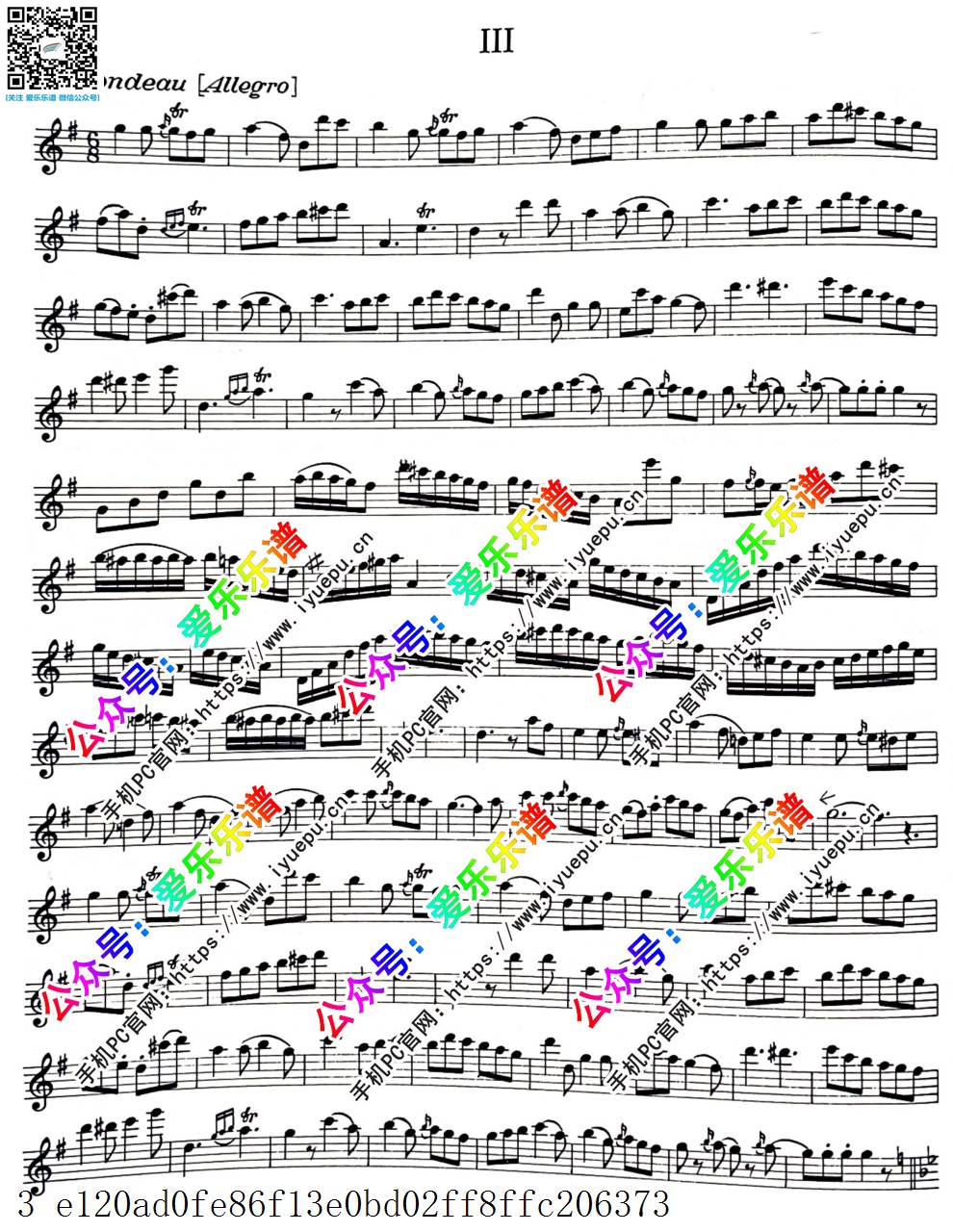 Anton Stamitz Rondo-Capriccoso 斯塔米茨 回旋曲 长笛谱 乐谱曲谱总谱分谱伴奏音乐在线预览试听下载